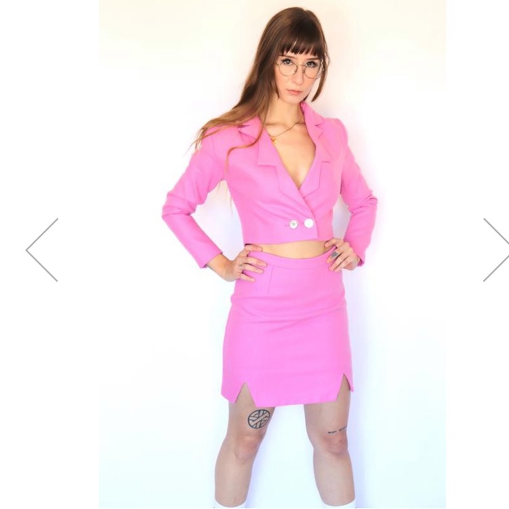 FBC Sample Pink wool skirt